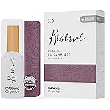 D'Addario Organic Classic Bb Ance Clarinetto - Ance per Clarinetto - La prima e unica Ancia Biologica - 3.0 La Forza, 10 Pacc