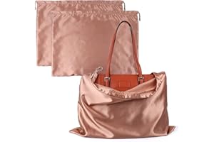 BlesMaller 2 torby na buty, woreczek ze sznurkiem, torba do przechowywania, z jedwabiu, na torebkę, portfel, książki, buty-różowy (50 x 40 cm)