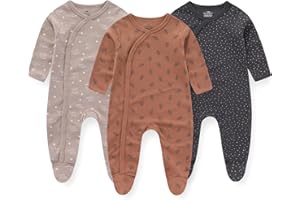 MAMIMAKA Baby Clothes Unisex Newborn Baby Grow one-Piece for Boys and Girls