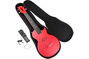 RockJam Carbon Fibre Ukulele with Case, Capo & Strap