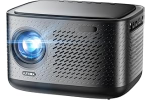 ULTIMEA 1080P Projector 4K Decoding with WiFi 6 and Bluetooth 5.3, Netflix-Certified Projector with 800 ANSI Lumens, Dolby Audio, Auto Screen Adaptation & Object Avoidance, Apollo P50 Smart Series