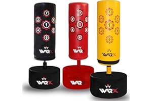 WARX Kids/Junior Boxing Free Standing Sand Base Punch bag Set Freestanding Bag + Gloves