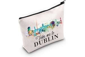 WZMPA Dublino Irlanda Borsa da viaggio Dublino Regalo per le vacanze Take Me To Dublin Zipper Pouch Bag Dublino Regali di viaggio