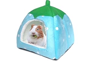 Dyrdekly Meerschweinchen Betthöhle Gemütliches Kaninchen Bett Warme Meerschweinchen Kuschelhöhle Haus Zubehoer für Hamster Frettchen Igel Chinchilla