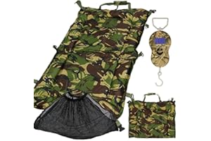 DNA Carp Coarse Fishing DPM Camo Unhooking Padded Beanie Mat Set With Digital Scales & Soft Mesh Weighing Sling