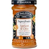 St Dalfour Superfruits APRICOT &amp; CHIA Jam 170g 100% Fruit | 100% fruit No cane sugar, no sweeteners, no dyes, no flavors, no