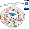 Adamson TimelyMed Smart Pill Dispenser Machine with Alarm + WiFi App Monitoring + 28 Day Medicine Dispenser + Automatic Pill Dispenser for Elderly with Alarm & Alzheimers Care + Lock Key + New