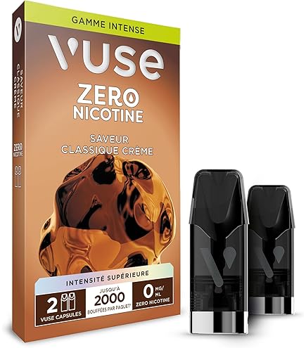 VUSE Zero Nicotine – SANS NICOTINE - Flacon e-Liquide pour eTank Mini –  Recharge pour Cigarette Électronique