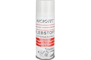 Microtec® Klebstoffentferner und Lackentferner | 400ml | entfernt zuverlässig hartnäckige Dicht- und Klebstoffreste, Farben und Lacke, Harze u.v.m. | starke Lösekraft | ideal für Etikettenrückstände