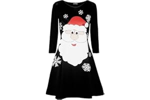 Be Jealous Womens Christmas Long Sleeve Swing Mini Dresss