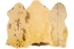 Kaiser Naturfelle 68210 Peau pour bébé avec Taches Naturelles Amusantes, env. 70 x 90 cm, doré