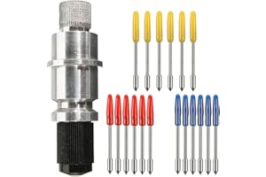 GIVBRO Supporto Lama Base con 18 Lame di Taglio (30/45/60 gradi) per Silhouette Cameo 1 2 3/Ritratto/Curio/Graphtec 6000/CE 5000-60 Plotter