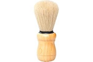 HAADI Shaving Brush Badger Friendly Hair Brush with Elegant Design Wooden Grip Professional Hair Salon Tool for Men’s Wet Shaving