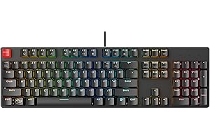 Glorious Gaming GMMK Full Size (100%) – gamingowa klawiatura mechaniczna, przełączniki Gateron Brown (dotykowe), klawisze doubleshot, RGB, hot swap i konfigurowalna, amerykański układ QWERTY - Czarny