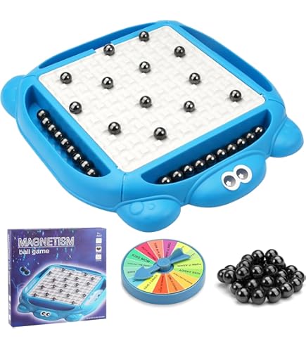 Commodum Magnetisches Schachspiel - Tragbar Mit 20 Kugeln Für Familie