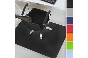 FLOORDIREKT Mata ochronna do twardych podłóg, podkładka pod krzesło biurowe, podkładka pod krzesło, czarna, z polipropylenu, grubość: 1,9 mm, dostępna w 3 rozmiarach (114 x 200 cm)