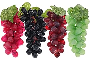 Meiwlong 4 Trauben Gemischt Farben Set Künstlich Fälschung Kunststoff Trauben Halloween Dekoration Party Zuhause Requisiten
