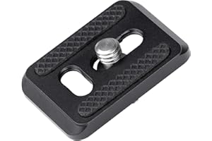 Leofoto PU-25 Mini Plate, 25mm Plate, 1/4 Screw, Arca Compatible, Rubber Pad