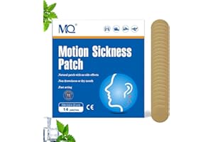 Patch Anti Mal de Mer MQ 28ct Patch Anti-maux des Transports en Voiture et en Bateau, Croisière et Avion – Soulage les Nausées, les Vertiges et les Vomissements du Mal de Mer