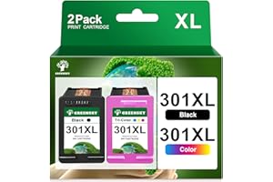 GREENSKY 301 XL Druckerpatronen Multipack Ersatz für HP 301 Druckerpatronen für HP 301 XL 301XL für HP Envy 4500 5530 4502 5534 5532 4504 DeskJet 2540 1010 2544 2549 OfficeJet 4630 2620 4634 4632 2622