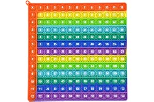 GENERIC Times Table , Multiplication Learning Toy for Kids, 12x12 Pop Math Sensory Fidget Toy, Educational Stress Relief Toy for 5-7 Years Old, Fun Times Table Aid for Classroom and Home Use