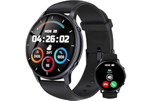 TUYOMA Smart Watch for Men Women - Fitness Watch with 1.32'' Touch Screen, Step Counter, SpO2 Heart Rate Sleep Monitor, Activity Trackers IP68 Waterproof Smartwatch for iOS Android