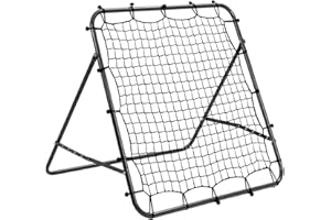 M.J COMFY-LIFE Rebounder Net Practise Football Training Net Soccer Kickback Target Goal Pro for Children Kids Play Teaching Equipment Adjustable Portable Soccer Door