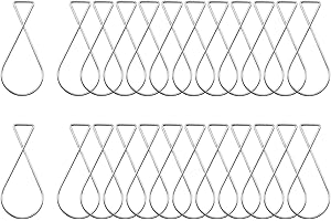 INCREWAY - Lot de 100 8 crochets de plafond en acier à ressort en forme - pour plafond suspendu, plafond en treillis, faux plafond - Convient pour Noël, bureau, décoration d'intérieur