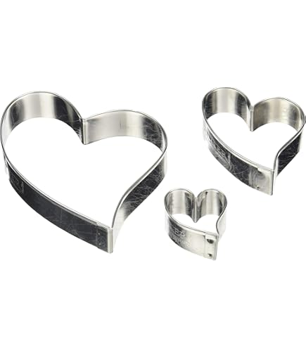 Set Di 10 Formine Per Biscotti A Forma Di Cuore, Pressa Per Torta Lunare In Acciaio Inossidabile 94563990