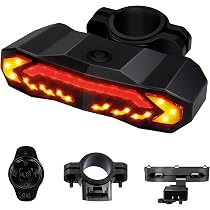 Fanale Posteriore Bici Ricaricabile Con Indicatori Di Direzione - 30 LED, 5 Modalità, IPX4 Impermeabile, Telecomando Wireless (2 Pezzi)