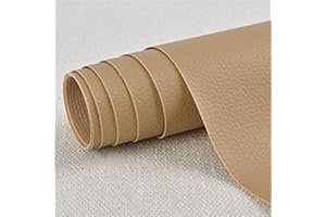 CHANGTSING Patch En Cuir auto-adhésif PU trous de réparation Autocollant Cuir Kit Premiers Soins pour Canapé de Siège de Voiture Meubles Vestes Sac À Main Patch Kaki 20 x 30 cm