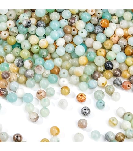 Perles Rondes En Pierre Turquoise Blanche Naturelle - Tailles 2mm, 4mm, 6mm - Pour Bijoux DIY