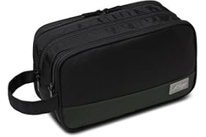 Neceser Hombres, Kasgo Neceser Mujer Viaje Impermeable Neceser Maquillaje Organizador Bolso Cosmético Grande Bolsa de Aseo Neceser Lavado con 3 Compartimentos para Baño Gimnasio Diario, Negro