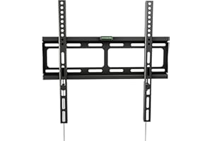 RICOO Soporte TV Pared Fijo Plano Ultra Delgado Televisión 26-55" (66-140cm) F0244 Universal Televisor LED/LCD/Curvo VESA 200x200-400x400