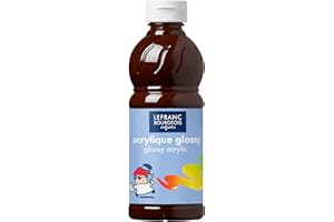 Lefranc Bourgeois Pintura acrílica para niños, Chocolate Caliente, 500ML, 500