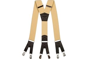 Olata Bretelles en Y Hommes Résistantes Extra-larges, à Six Clips - 5 cm