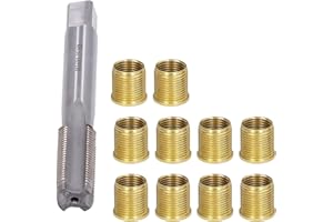 SHANRYA Inserts filetés mâles en acier rapide M14x1.25 pour bougie d'allumage filetée 14mmx1.25mm