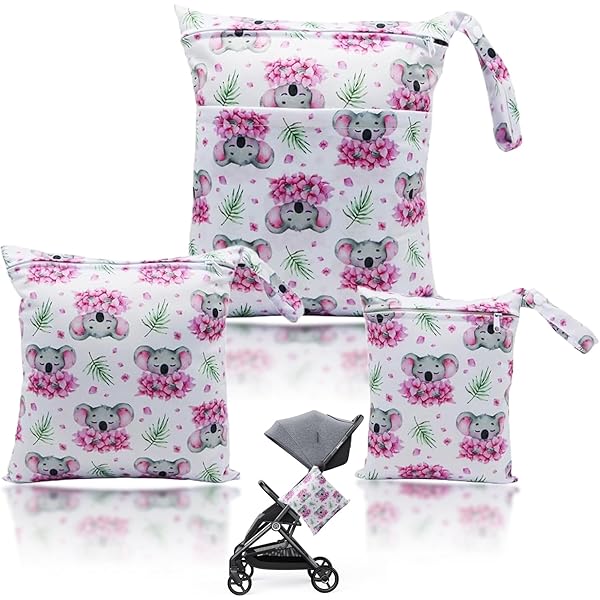 Borsa Pannolini Impermeabile Yoirzit 3 Pezzi - Set Borse Lavabile Per Neonati - Foto 3