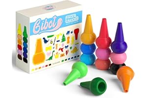 GiBot 12 Pastelli per Bambini, 12 Pennarelli Matite Colorate Pastelli Matita Colorata, Colori Tropicali Sicurezza e Lavabilità non Tossiche per Neonati Bambino