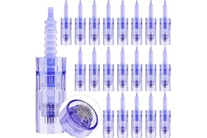 CENOZ 20 Pcs Agujas Dermapen 36 puntas para Microneedling pen, Microagulhas Agulhas De Repuesto Micro Aguja Cartucho De Slot Baioneta Regular Microneedle Cartuchos Dermapen Para Derma Pen Ultima A6/A10/M5