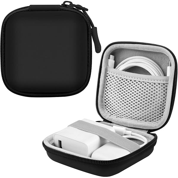 Borsa Portacavi Da Viaggio 2 Pezzi – Custodia Trasparente In PVC Per Cavi Di Ricarica, Auricolari E Piccoli Accessori, Organizer Portatile Per Zaino E Borsa