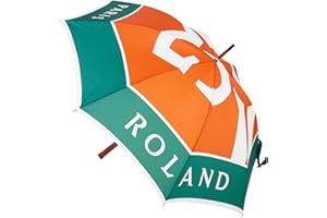 RG ROLAND GARROS ROLAND-GARROS Gran modelo Paraguas Unisex, multicolor, tamaño grande, Moderno