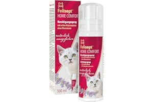 Felisept Home Comfort Beruhigungsspray 100ml Beruhigungsmittel für Katzen - Katzenminze Spray - Mit natürlicher Katzenminze - Anti Kratz Spray Katzen - Katzen Beruhigungsmittel - Ohne Pheromone Katzen