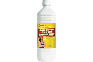 STARWAX THE FABULOUS – Acide Citrique Liquide 1L – Détartrant Naturel Puissant – Spécial Appareils Ménagers & Salle de Bain – Sans Odeur – 100% Origine Naturelle