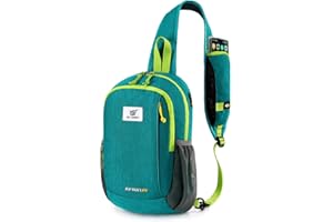 SKYSPER Mochila Cruzada Hombre Bolso Bandolera Pequeño Sling Bag Pecho Antirobo Ideal para Viaje, Deporte y Uso Diario