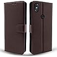 Pikkme Mi Redmi Note 5 Pro Flip Case Leather Finish | Inside TPU with Card Pockets | Wallet Stand and Shock Proof | Magnetic Closing | Complete Protection Flip Cover for Mi Redmi Note 5 Pro (Coffee)