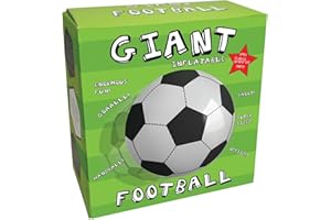 Oliphant Giant Inflatable Football [107 cm, 1 set, 1 item, 1 piece, White with Black Accents]