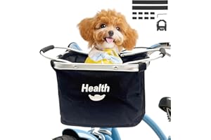 AUVSTAR Cesta de Lona Bicicleta, Cesta para Bicicleta,Bicicleta de Gran Capacidad Cesta,Plegable Desmontable Cesta para Extraíble para Porta Mascotas, Bolsa de Compras, Camping al Aire Libre（Negro）
