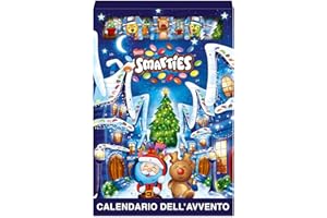 SMARTIES Calendario Avvento 2025 Personaggi di Cioccolato al Latte con Confetti al Cioccolato 193,9g