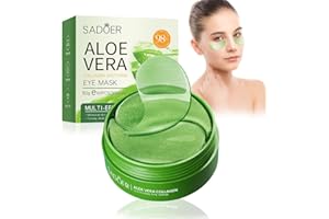 FQQF 60 Pcs Patch Occhi,Patch Occhiaie e Borse,Maschera Contorno Occhi,Patch Occhiaie,Anti Rughe e Anti Occhiaie,Borse Occhi Sgonfia,Contorno Occhi Idratante,Ldratante e Antieta